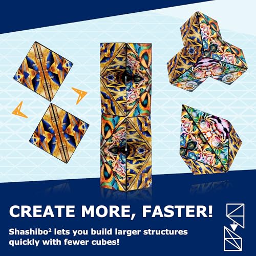 Shashibo ICOSA XL Magnetic Puzzle Toy, Stress Relief Fidget Toy - color: Atlantis, size: ICOSA