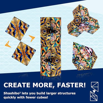 Shashibo ICOSA XL Magnetic Puzzle Toy, Stress Relief Fidget Toy - color: Atlantis, size: ICOSA