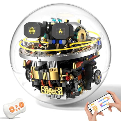 Transparent Spherical Robot Building Block Kit STEM Toys for Kids