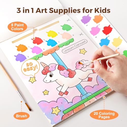 Jar Melo Paint with Water Books for Toddlers, Unicorns - style: Unicorns