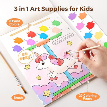 Jar Melo Paint with Water Books for Toddlers, Unicorns - style: Unicorns