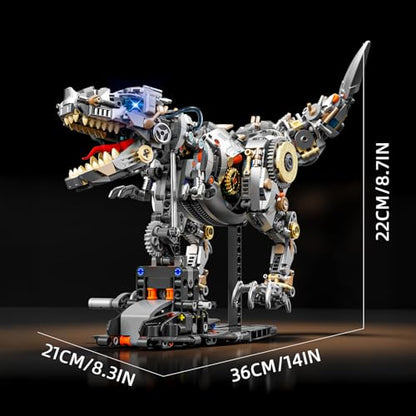 HJPLPXH Mechanical Tyrannosaurus Building Blocks Set with LED Light - style: T-Rex