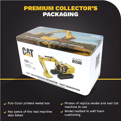 Diecast Masters 1:50 Caterpillar 336 Next Generation Hydraulic Excavator Model Toy