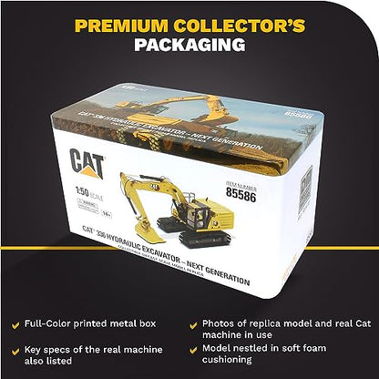 Diecast Masters 1:50 Caterpillar 336 Next Generation Hydraulic Excavator Model Toy