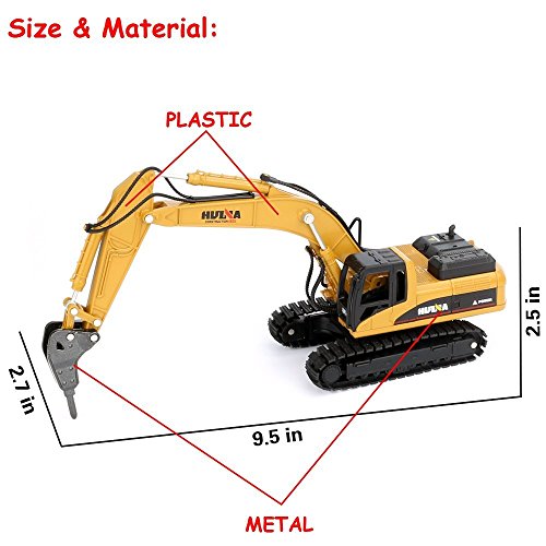 Gemini&Genius Drill Excavator, Demolition Machine Construction Vehicle Toys