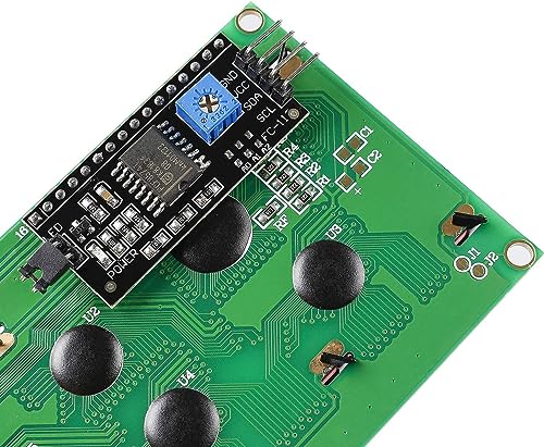 SunFounder 2 Pack 2004 20x4 LCD Module IIC I2C Interface Adapter Blue Backlight Compatible with MEGA2560 Arduino R3 Raspberry (I2C Included) - color: LCD2004 & I2C (2Pack)