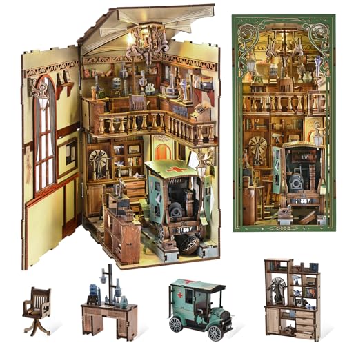 The Radium Lady Book Nook Kit, DIY Scene Miniature House Kit Tiny House - color: The Radium Lady