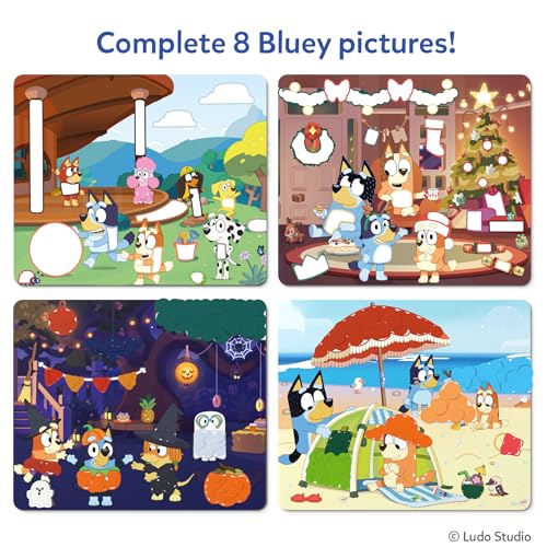 Skillmatics Dot It Bluey – Sticker Art, Travel Toy, Craft Kit for Kids - style: 2. Bluey