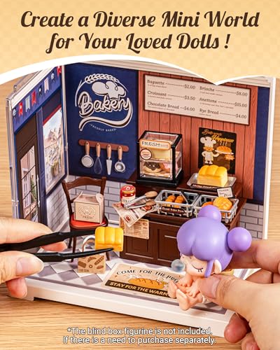 Rolife Super Creator Mini Series Fruits Shop, DIY Plastic Miniature Kits Retail Store Series, Mini Model House Building Set for Teens Aged 14+, DIY Crafts/Hobbies for Adults (Nature Energy Fruits) - style: Butter Bakery House