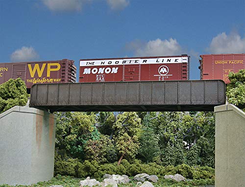 Walthers Cornerstone 70' Single-Track Railroad Through Girder Bridge 933-4502 HO Scale Model Railroad - Structure Kit - style: 70' Single-Track Railroad Through Girder Bridge