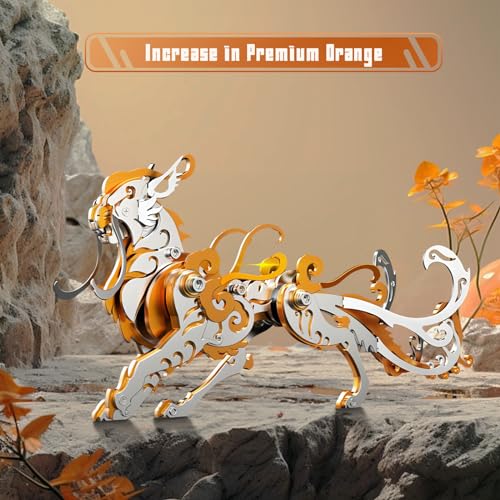 FILASLFT 3D Metal Puzzles for Adults,Mechanical Model Kit Orange Lu Wu - color: C7-lu Wu-orange