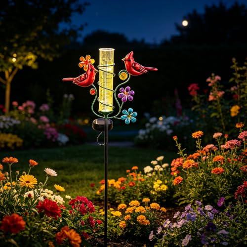 Rain Gauges Outdoors Best Rated, Cardinal Rain Measure Gauge - color: Cardinal