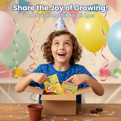 TickleMe Plant® Birthday Party Favors (2-Pack) – Touch It & Watch It Move! | Sensitive Plant Kids Grow Kit | Fun Interactive Indoor Gardening Gift for Kids, Classroom, STEM Activity - style: Birthday Party Favors