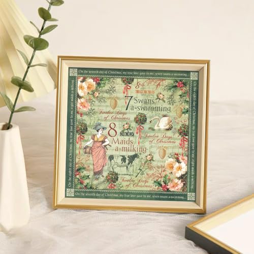 6x6" Cardstock Single Sided Scrapbooking,Craft Decorative Scrap Book Paper - color: 24sheets-carols
