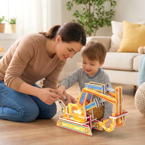 STEM Pneumatic Excavator Kit - Build a Working Digger with Syringe & Tubing - style: Pneumatic Excavator