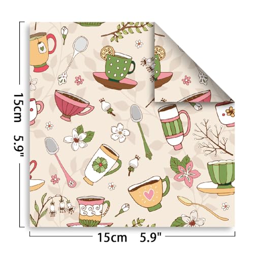 6x6" Origami Paper,100Sheets Double Sided Colored Paper,Square Craft Paper - color: 100sheets-Coffee Newspapers