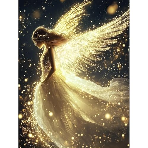 Okarina Diamond Art Kits for Adults & Beginners, Angel Diamond Painting Kit - color: HMDPUS-25413
