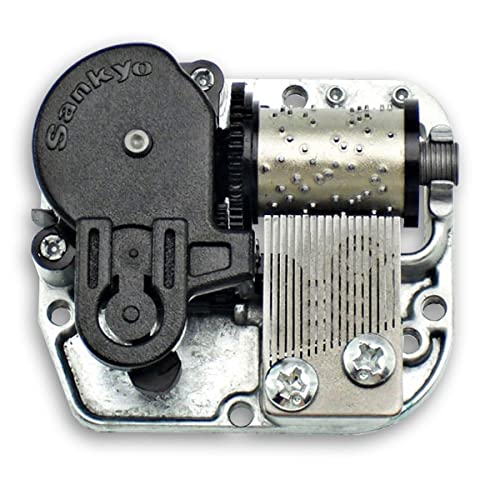 BinkeGG Play (White Christmas) Music Box Spare Part Grey Wind Up Sankyo Musical Movement for DIY Music Boxes (65 Tunes Option) - color: 2. Grey Clockwork Musical Movement, size: White Christmas