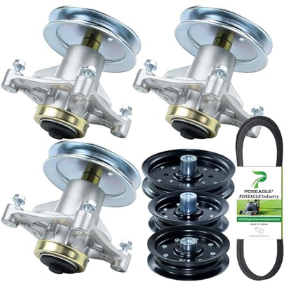 3 Pack 604214 Spindle Assembly for Hustler Raptor 52 inch Spindles - size: A18 3x604214 Spindle Kit