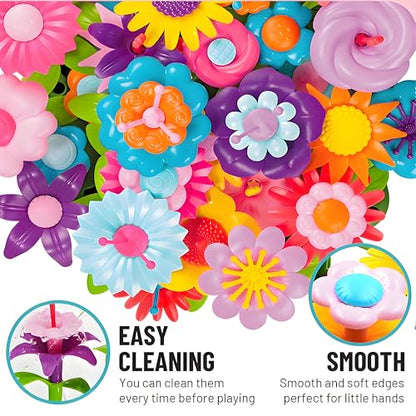 109pcs Flower Garden Building Toys Set - STEM Montessori Toys for Girls - size: Hyper Set - 109pcs