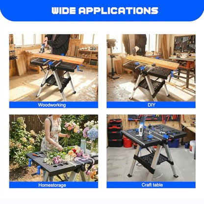 Prostormer Portable 2-in-1 Folding Workbench