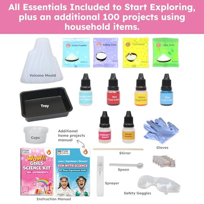 Butterfly EduFields 100+ Experiments Girls Science Kit for Kids Age 5-7 6-8 - style: Girl Science Kit 4-8