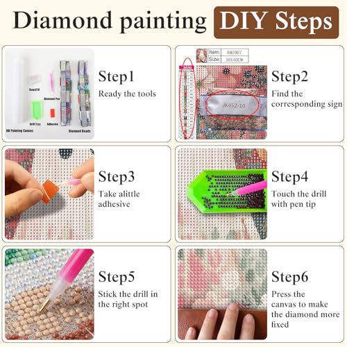 CSZPPQAF Duck Diamond Painting Kits for Adults, Animal Cartoon Diamond Art - color: KM1262-1