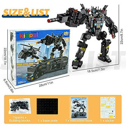 iloveee 51 in 1 Robot STEM Building Blocks Toys for Boys Age 8-12, Educational Learning Building Bricks Truck Kit, Gifts for 6 7 8 9 10 11 13 Years Old Kids, Engineering Erector Set 700PCS…