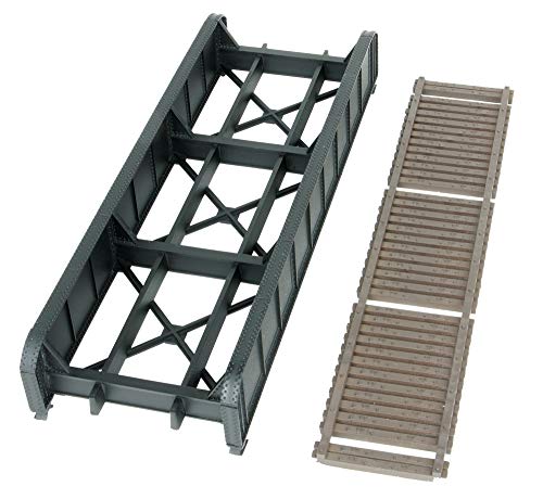Walthers Cornerstone HO Scale Model 50' Single-Track Railroad Through Girder Bridge - Kit - style: Kit - 6-15/16 x 2-3/8 x 1-3/32" 17.6 x 6 x 2.7cm
