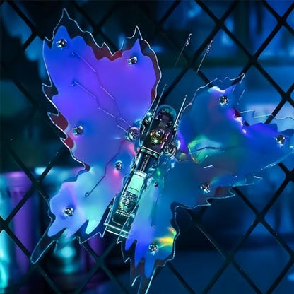 Adult 3D Metal Puzzle, Punk Butterfly Metal Model Set, 3D Puzzle Mechanical Insect Building Blocks, Fun DIY Assembly, high-end Men's Gifts - color: Colorful Butterfly
