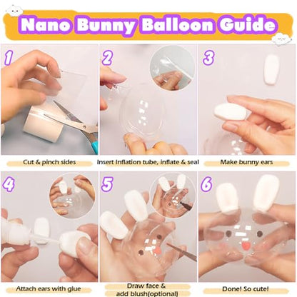 Nano Tape Bubble Kit with Clay, Marker, 6-Design Guide Squishy Maker Set - color: Nano Tape Bubble