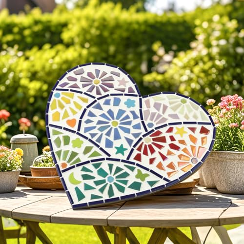 Youway Style 200g Iridescent Yellow Glass Mosaic Tiles for Crafs Bulk - color: Yellow, size: 200g