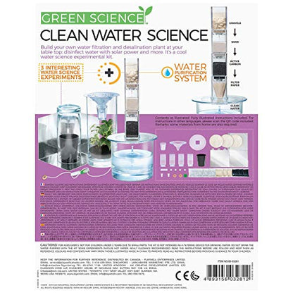 4M Clean Water Science - Climate Change, Global Warming, Lab - STEM Toys Educational Gift for Kids & Teens, Girls & Boys - style: Clean Water Science