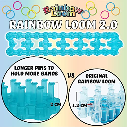 Rainbow Loom Duo Combo with 4,000 Jewel Rubber Bands & Organizer Case