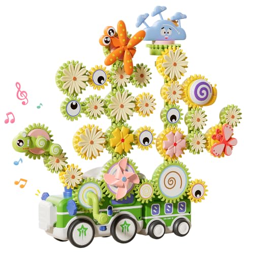 4 in 1 STEM Gear Toys for Kids Ages 3+, Educational Building Blocks, 71Pcs - size: 71 PCS