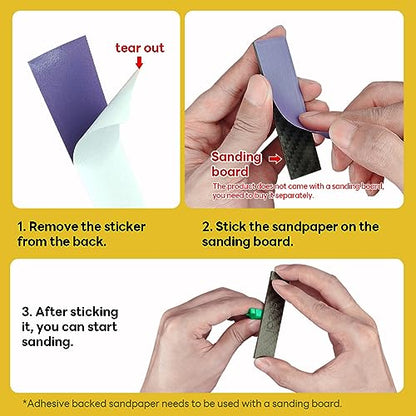 stedi Hobby Model Tools Adhesive Sandpaper#1000#1200#1500(60PCS) - style: Adhesive Sandpaper#1000#1200#1500(60PCS)