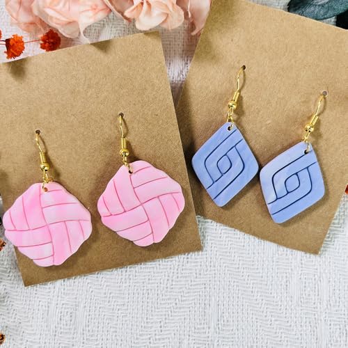 Xaekicr 2PCS Geometric Line Polymer Clay Cutters – Modern Clay Cutters for Earrings, Tools and Molds for Polymer Clay Jewelry DIY - color: 2K color
