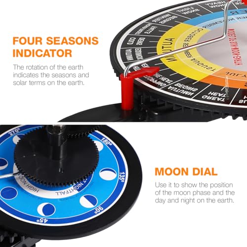 ULTECHNOVO Solar System Model Kit - Earth Moon Revolves Around The Sun- Scientific Experiment Kit Teaching Model for Teens Students