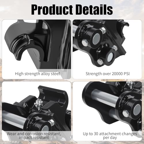 Quick Coupler for 0.8-3 Ton Mini Excavators, Mechanical Quick Hitch