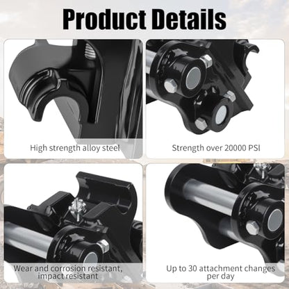 Quick Coupler for 0.8-3 Ton Mini Excavators, Mechanical Quick Hitch