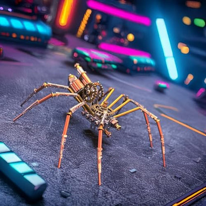 Mechanical Insect Bug Spider Sculpture, Metal Model Kits, Adult Hobby Kits for Men,Arts & Crafts,DIY Projects Metal Building Mens Birthday Gift, Fun (Mechanical Spider C) - style: Mechanical Spider C