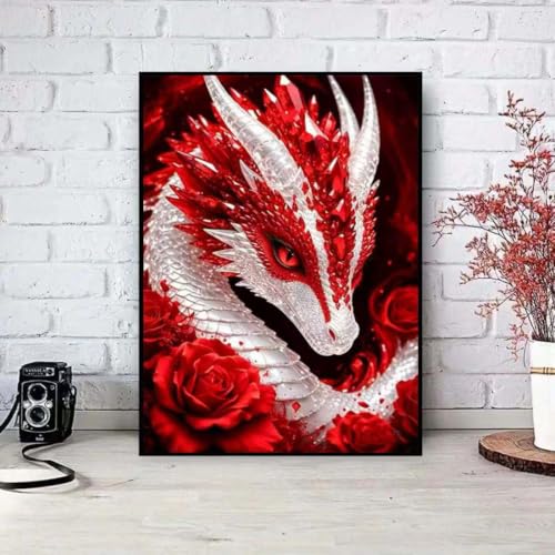5D Diamond Painting Kits for Adults,Dragon Diamond Art Kits 12 x 16 inch - color: SH189