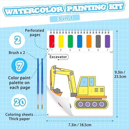 SOCOLER Paint with Water Coloring Books for Kids & Toddlers Boy-Traffic - color: Traffic