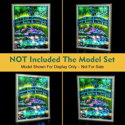 LocoLee Light kit Compatible with Lego 31220 Claude Monet – Bridge Over a Pond of Water Lilies - No Actual Model Only Lights, LED Lighting Compatible with Lego 31220 Monet (RC Version) - style: RC Version