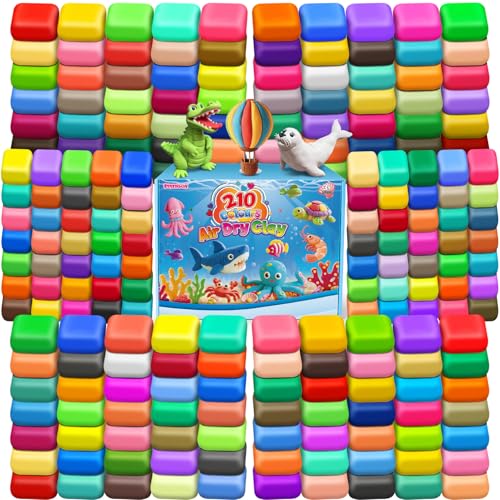 ESSENSON Air Dry Clay 210 Colors, Modeling Clay for Kids - color: 210 Colors