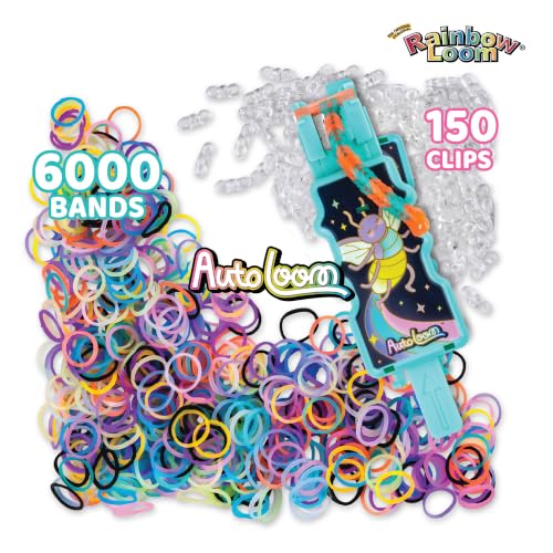 Rainbow Loom 6,000 Band Refill Featuring Glow w/Auto Loom, Craft Kit, 7+
