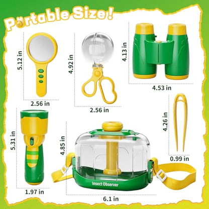 Kids Bug Catcher Kit Outdoor Explorer Set Educational Nature Toy Ages 3-12 - size: 378-2