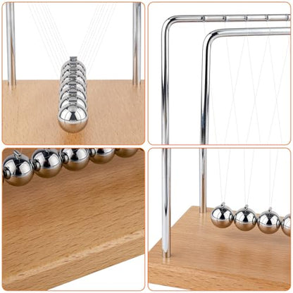 Newton's Cradle Balance Balls Fascinating Physics Gadget for Home and Office 7 Beads (7 Beads) - size: 7 Beads