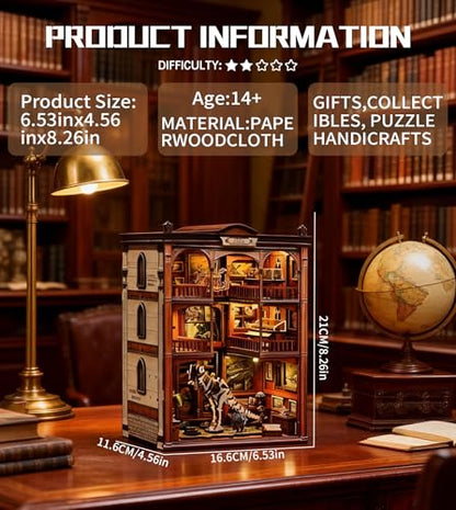 Roroom DIY Miniature House Kit, Prehistoric Fossil Museum Dollhouse Kit - color: Fossil Museum