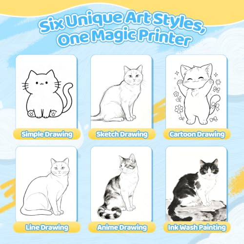 AI Voice Sticker Maker for Kids, Mini Thermal Printer, Green Dino - color: Green